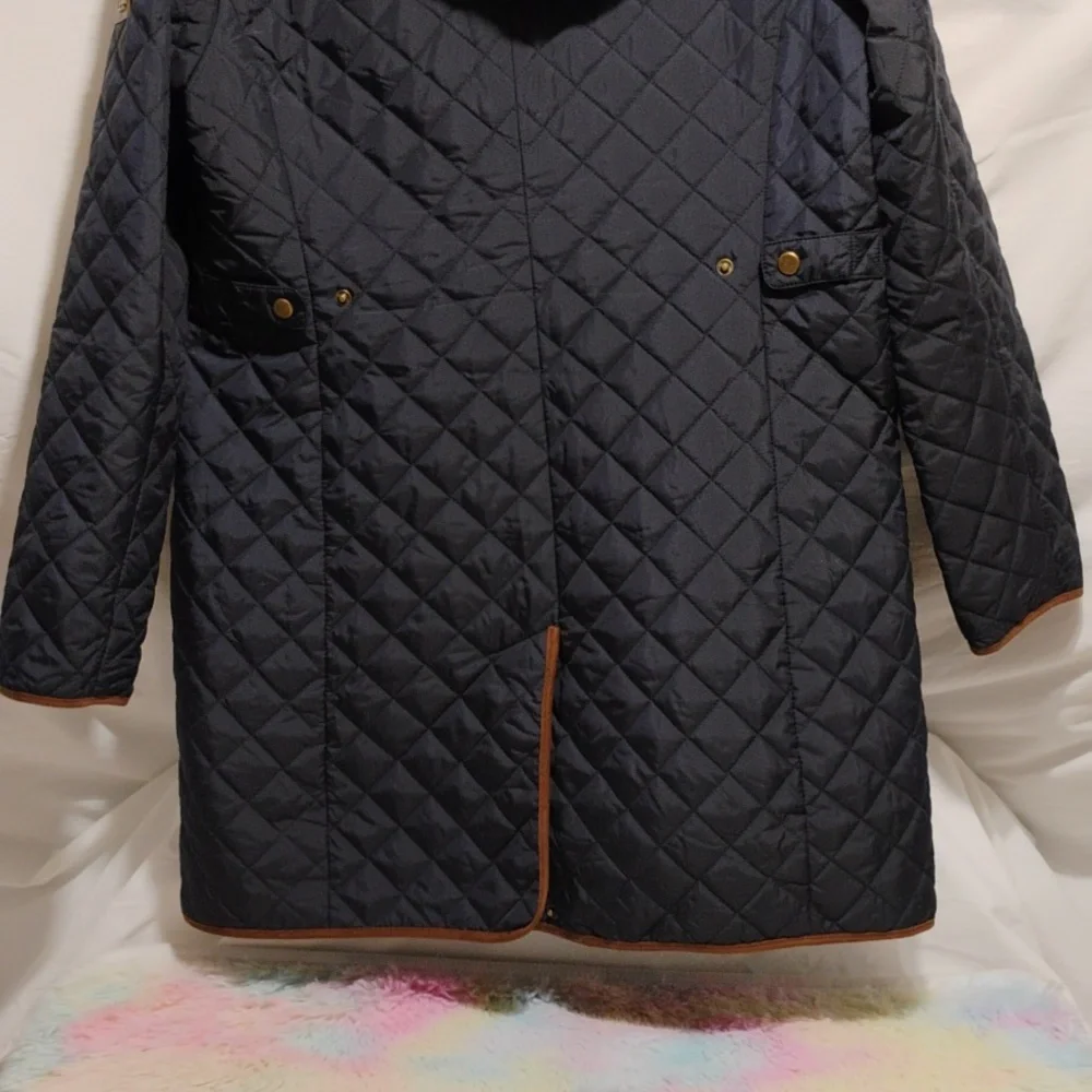 SALE! Ralph Lauren Diamond Quilted Jacket W Removable Hood Sz.M (A-75) - Picture 9 of 15